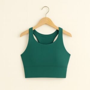 Minimalist Seamless Sports Bra – Emerald Green